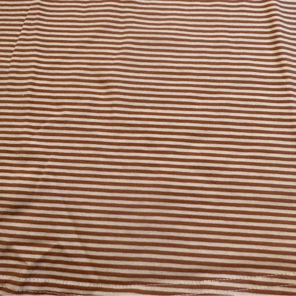 NWT Pact Organic Cotton Blend Tie Back Fit & Flare Dress In Shell Stripe - Picture 7 of 15